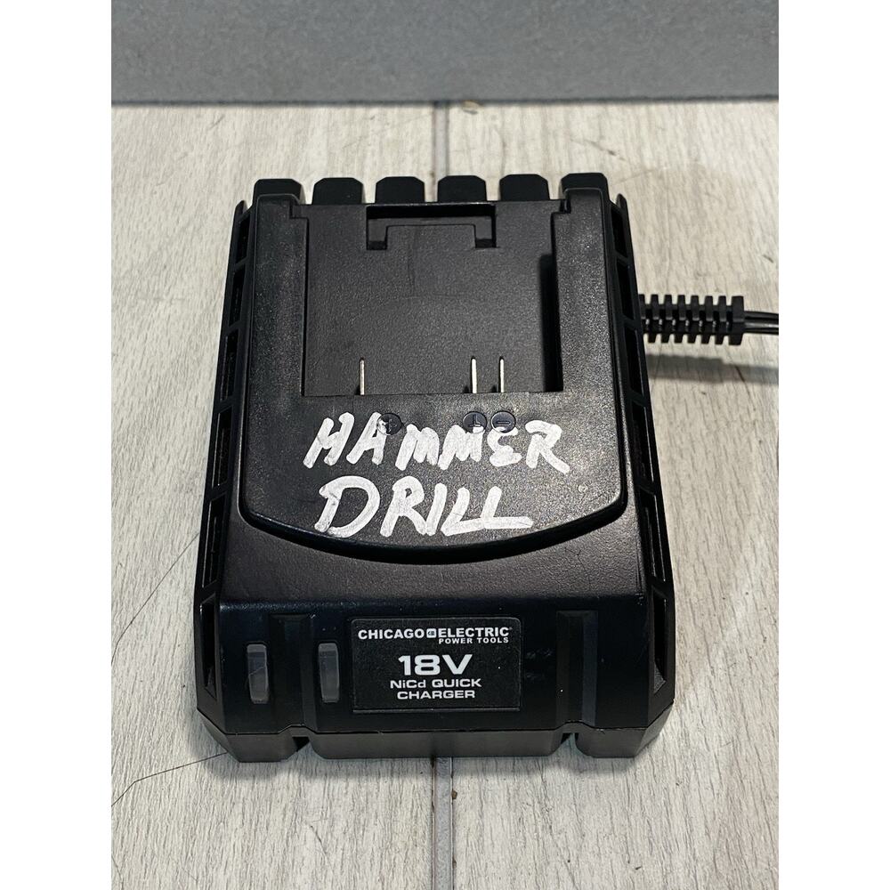 Genuine Chicago Electric 68859 18V NiCd Battery Charger Class 2 1.3A